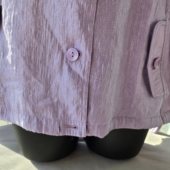 Christopher & Banks Shimmery Jacket Lightweight Lavender Color Sz L - Picture 3 of 9